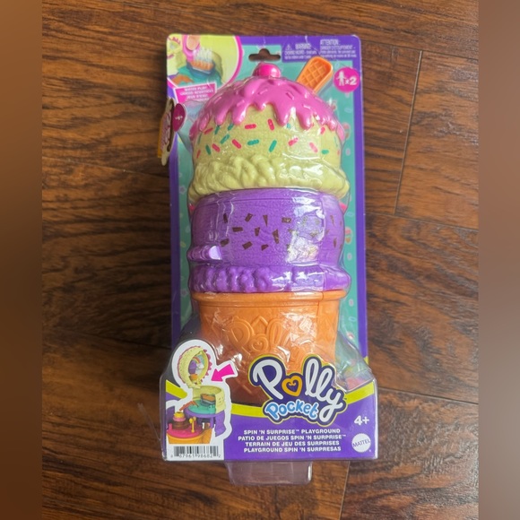 {Polly Pocket} Spin ‘N Surprise Playground Ice Cream Cone - Picture 2 of 11